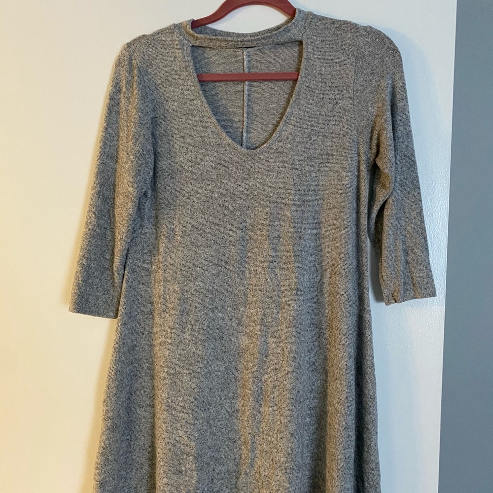 Cutout sweater dress